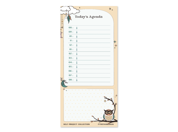 Today's Agenda | Boho Notepad