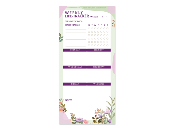 Weekly Tracker | Notepad