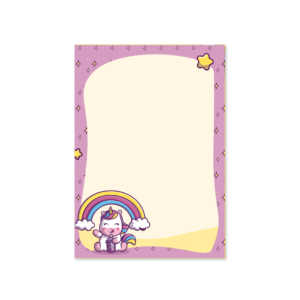 Cute Unicorn  | A7 Notepad