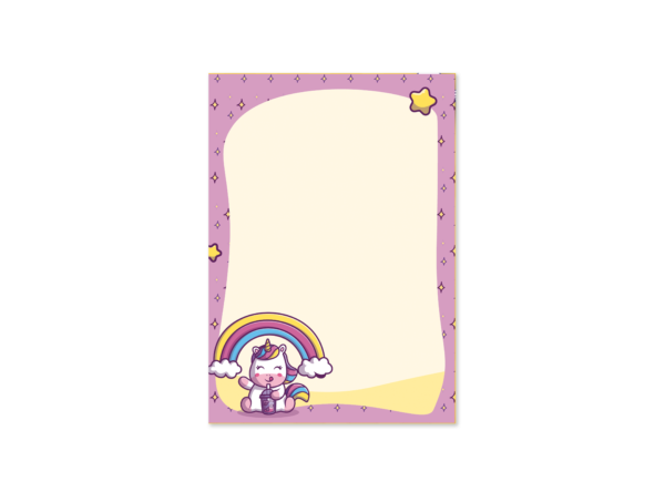 Cute Unicorn  | A7 Notepad