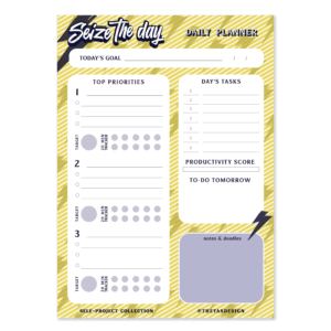 Seize the Day, Daily Planner | A5 Notepad