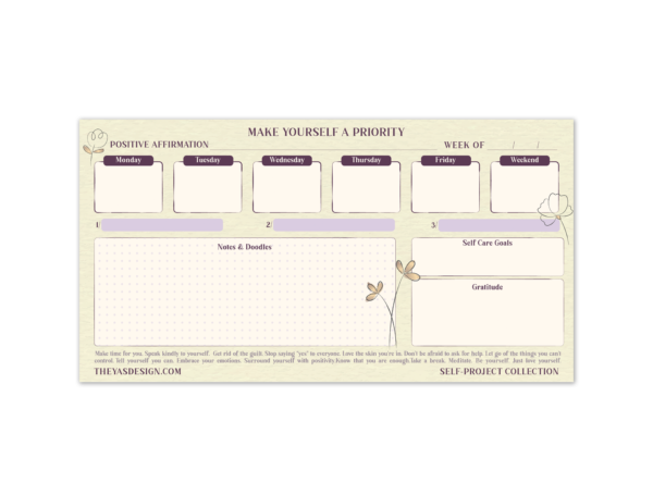 Make yourself a Priority | Notepad