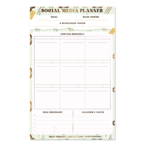 Social Media Planner | A5 Notepad