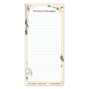 Whims & Thoughts | Boho Notepad