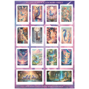 Mythical Realm | Polaroid Stickers Sheet
